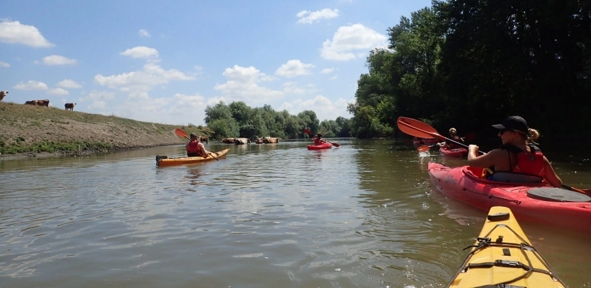 AVENTURĂ DE CAIAC-CANOE PE MEANDRELE MUREȘULUI